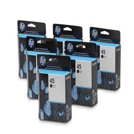 HP 51645A (45) Ink Jet Cartridges - Black (6 cartridges )